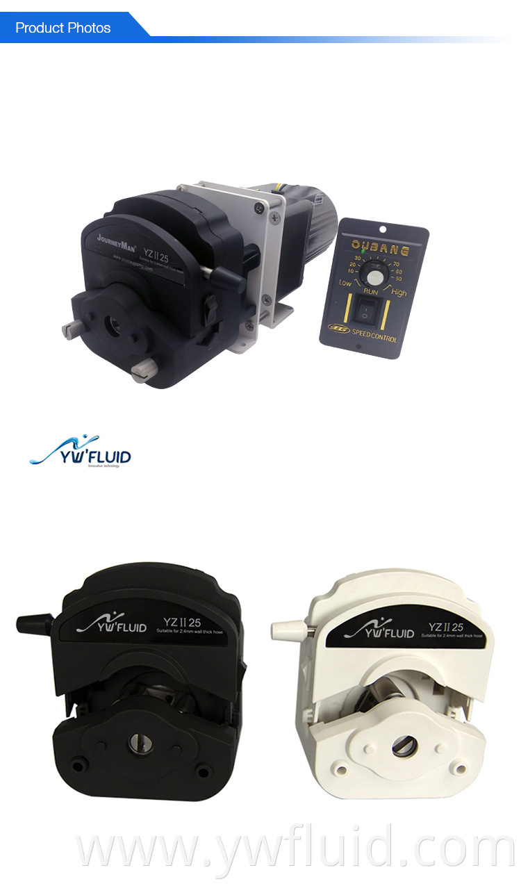 YWfluid Chemical Dosing industry peristaltic pump for Laboratory analytical equipment